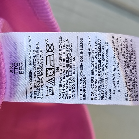 Old Navy Ruffled Mixed Fabric Tank Top Womens XXL New - Picture 7 of 12